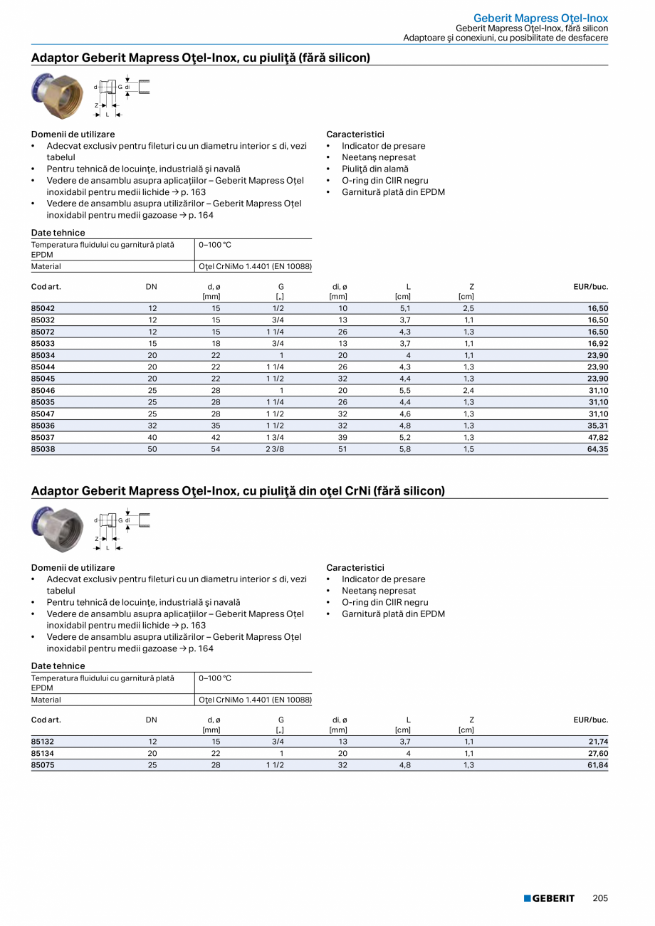 Pagina 204-Catalog GEBERIT - Sisteme de tevi - 2022  Catalog, brosura Romana 
50

46

2

16,6

14,96

390.307...