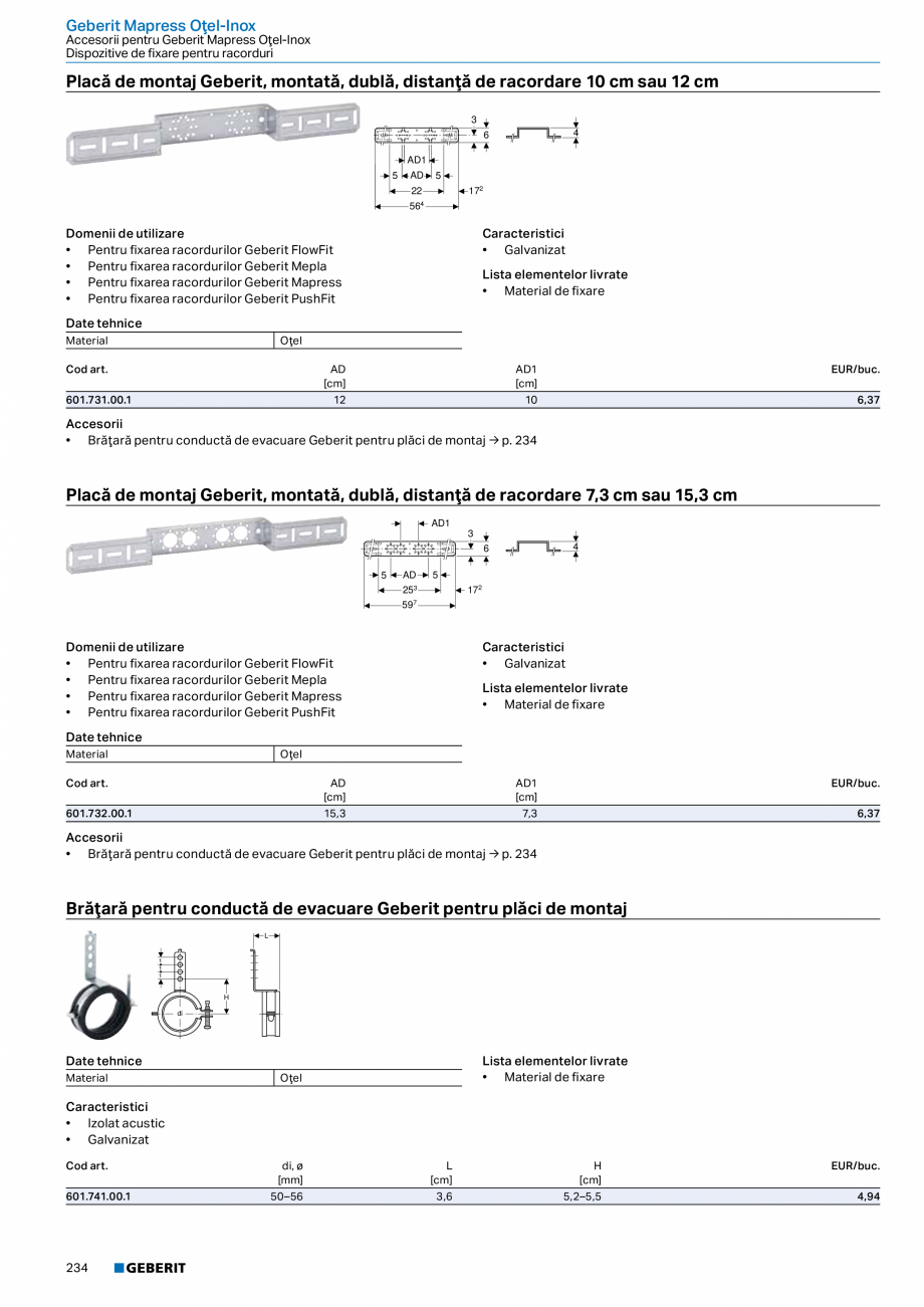 Pagina 233-Catalog GEBERIT - Sisteme de tevi - 2022  Catalog, brosura Romana 0

Cot de conectare 87,5° Geberit...