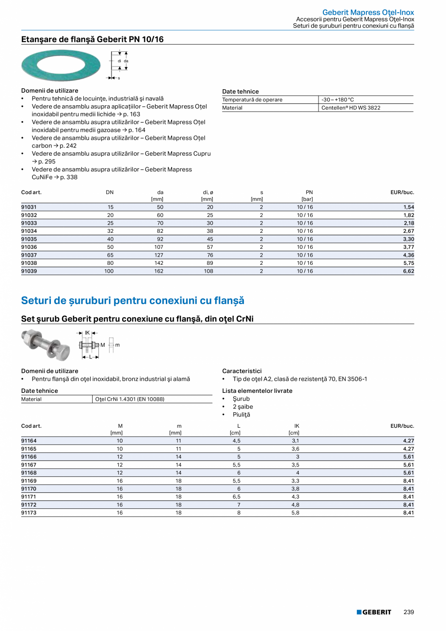 Pagina 238-Catalog GEBERIT - Sisteme de tevi - 2022  Catalog, brosura Romana 32

1,17

241.785.00.1

40

40

1,...