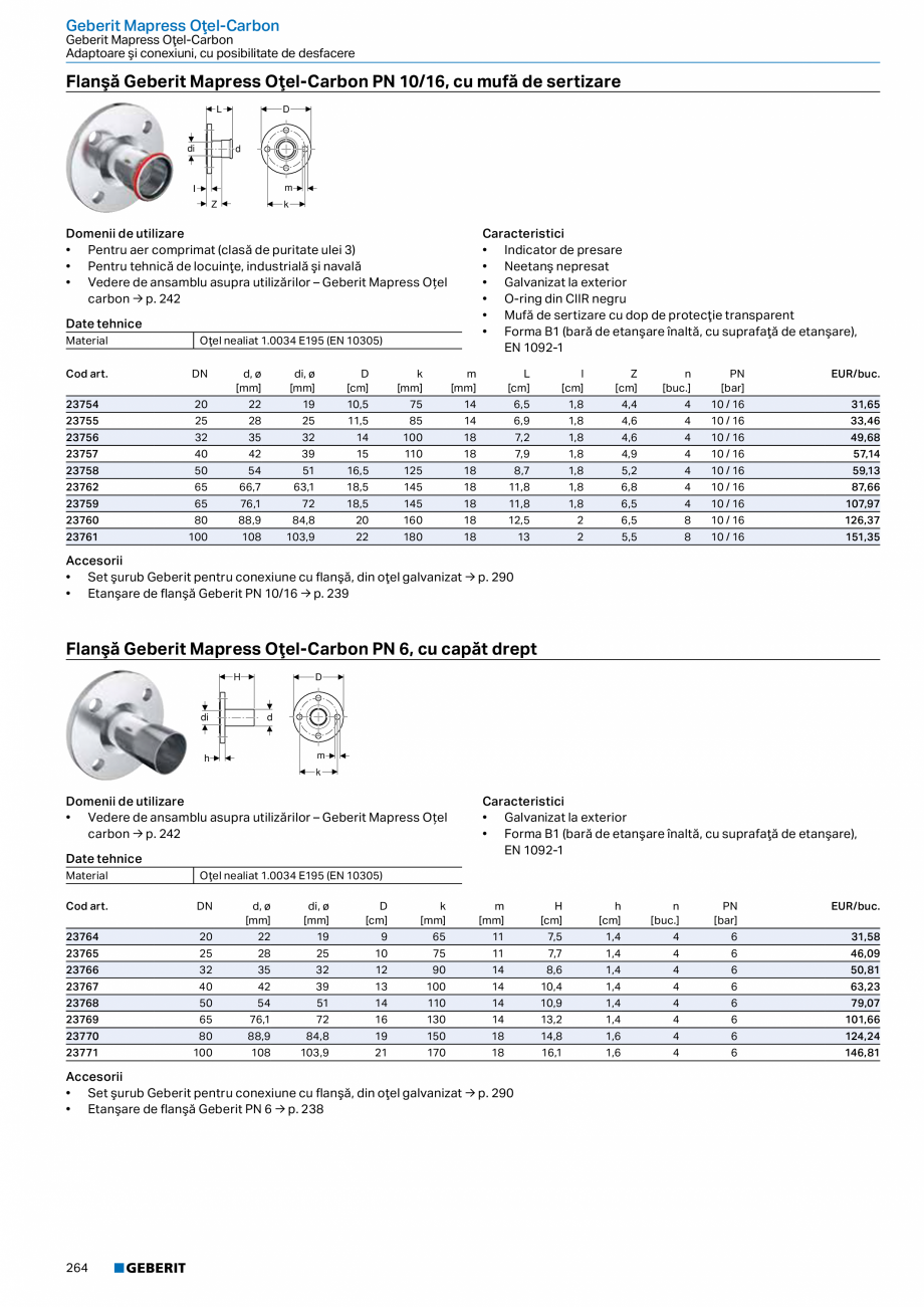 Pagina 263-Catalog GEBERIT - Sisteme de tevi - 2022  Catalog, brosura Romana rino, orizontal, d50


²
...
