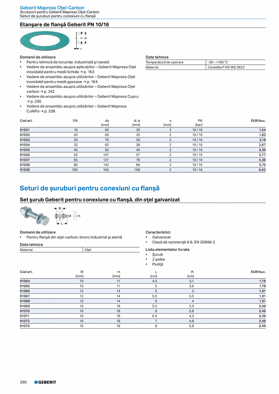 Pagina 289-Catalog GEBERIT - Sisteme de tevi - 2022  Catalog, brosura Romana feţei

1,5 µm

Dilatare termică...