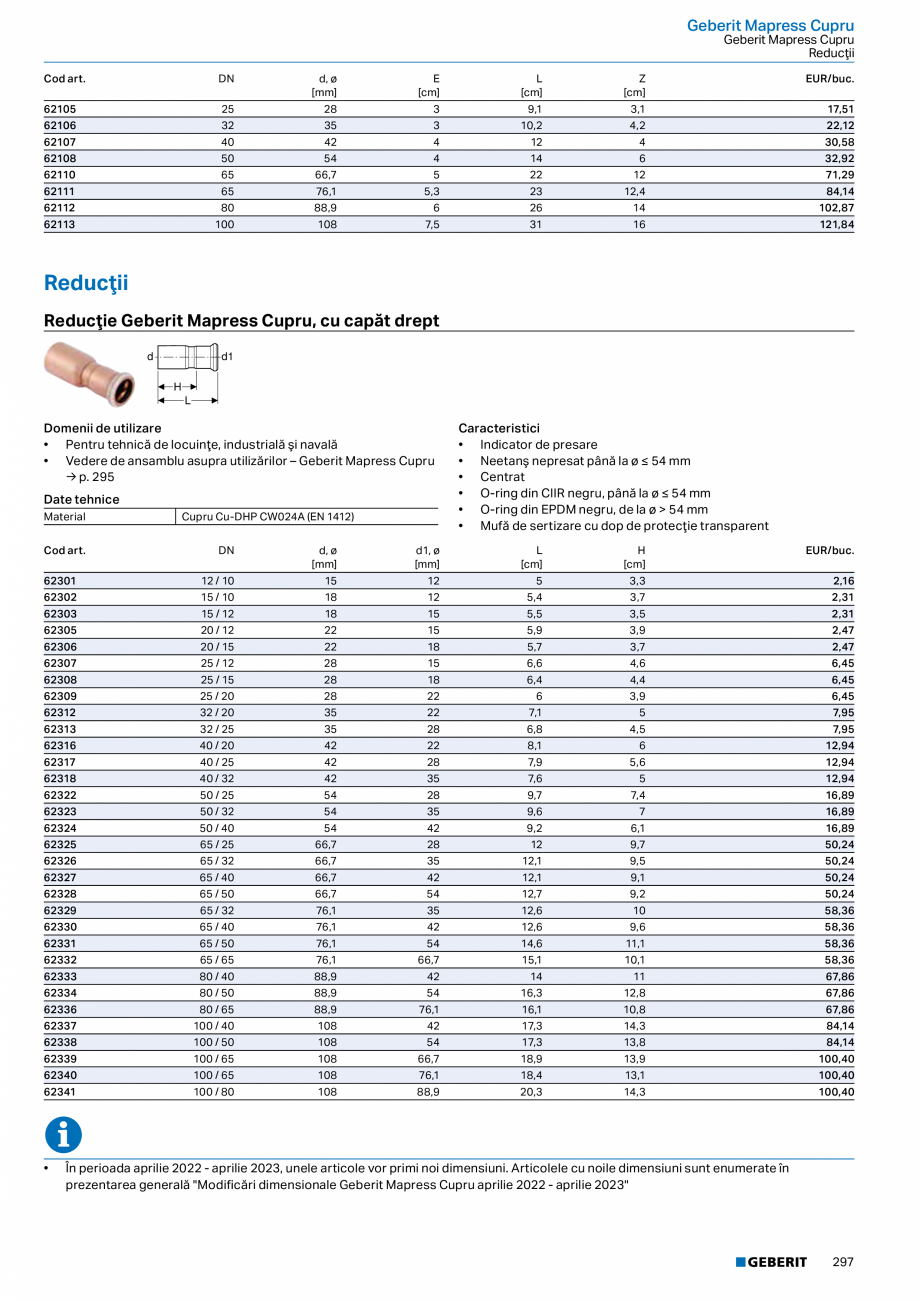 Pagina 296-Catalog GEBERIT - Sisteme de tevi - 2022  Catalog, brosura Romana 8,9

54

16,3

12,8

86,34

32339
...