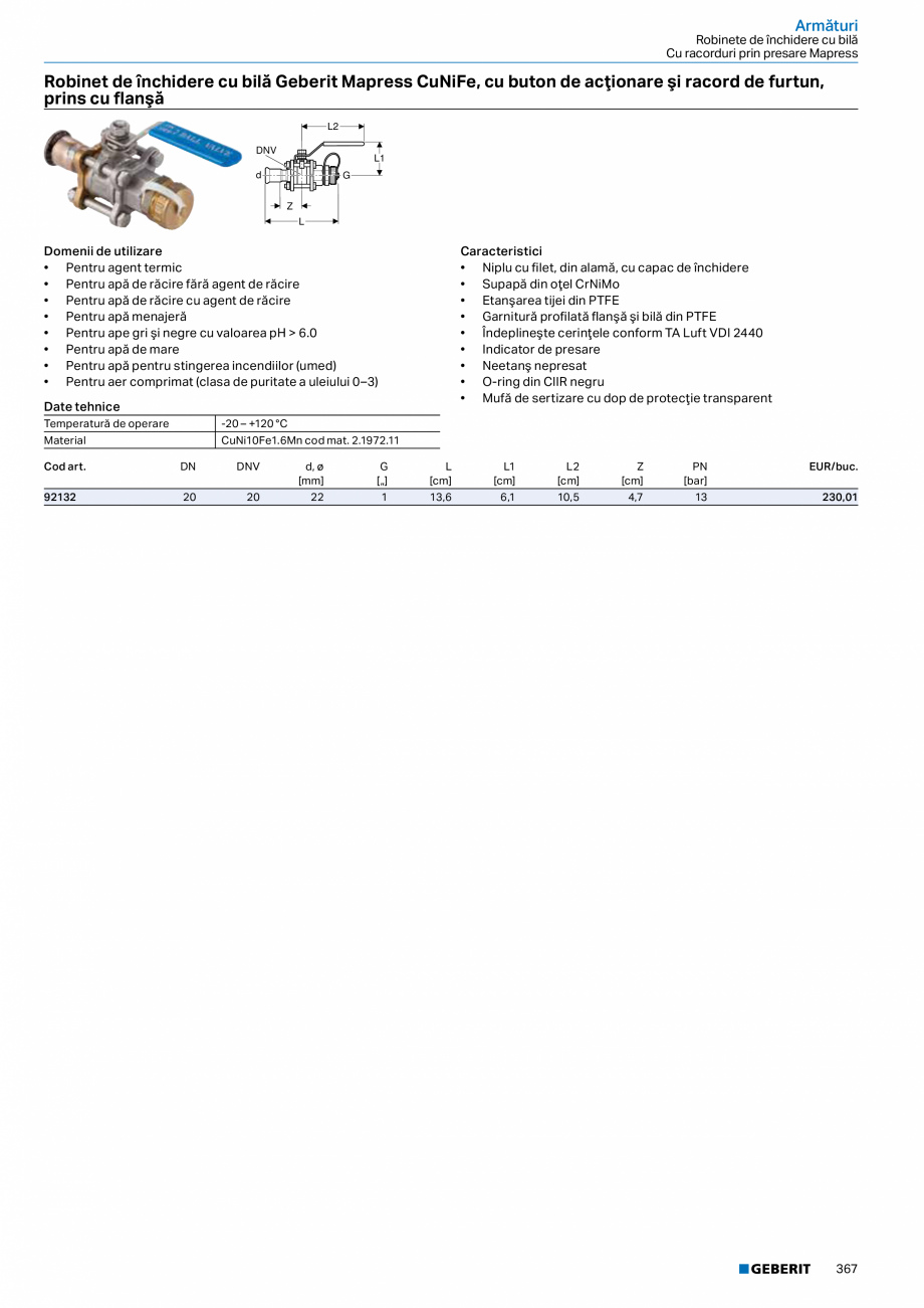 Pagina 366-Catalog GEBERIT - Sisteme de tevi - 2022  Catalog, brosura Romana r – Geberit Mapress Oțel...