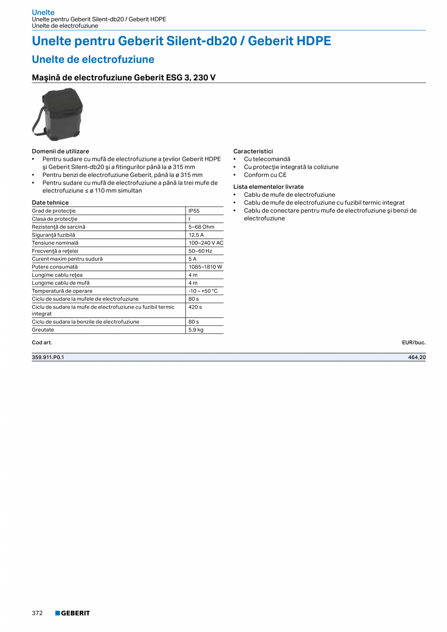 Pagina 371-Catalog GEBERIT - Sisteme de tevi - 2022  Catalog, brosura Romana 

3/4

3/4

6,6

4,6

26,91

85334...
