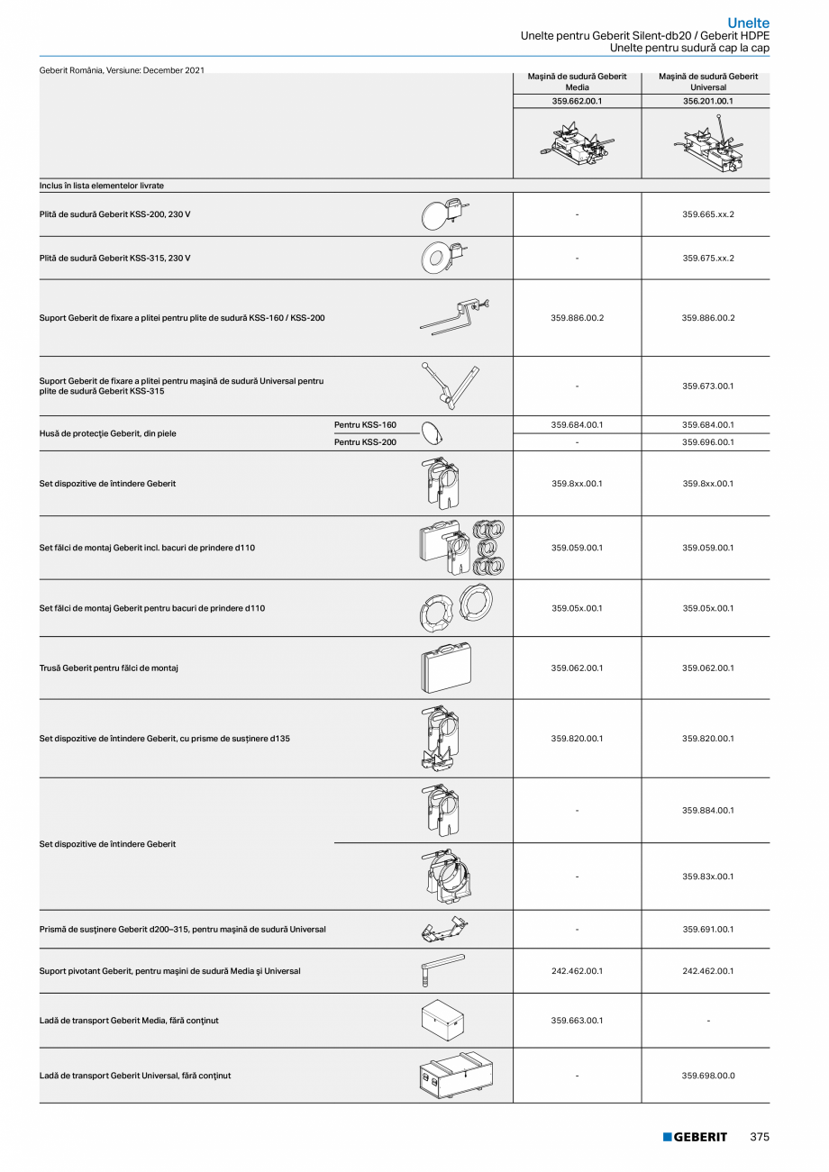 Pagina 374-Catalog GEBERIT - Sisteme de tevi - 2022  Catalog, brosura Romana M

0–100 °C

Material

Oţel...