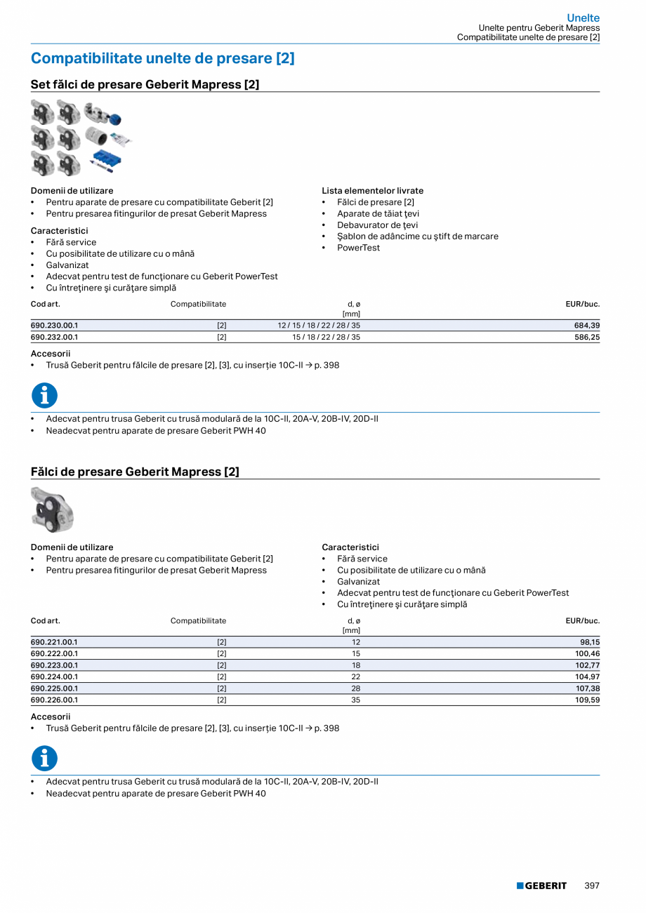 Pagina 396-Catalog GEBERIT - Sisteme de tevi - 2022  Catalog, brosura Romana Pentru tehnică solară,...