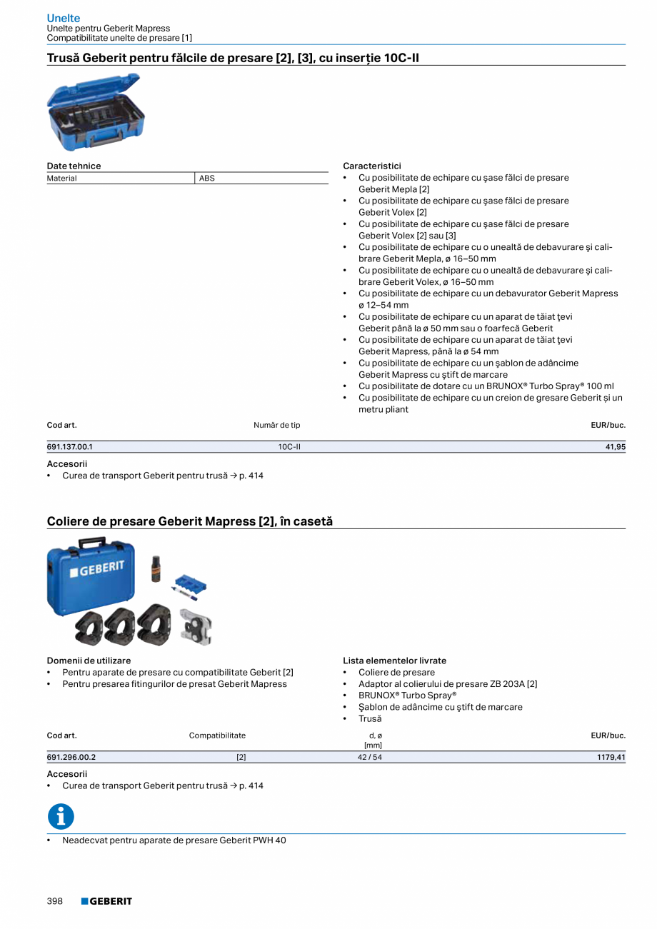 Pagina 397-Catalog GEBERIT - Sisteme de tevi - 2022  Catalog, brosura Romana 0

54

22

9,5

7,4

29,34

50151
...
