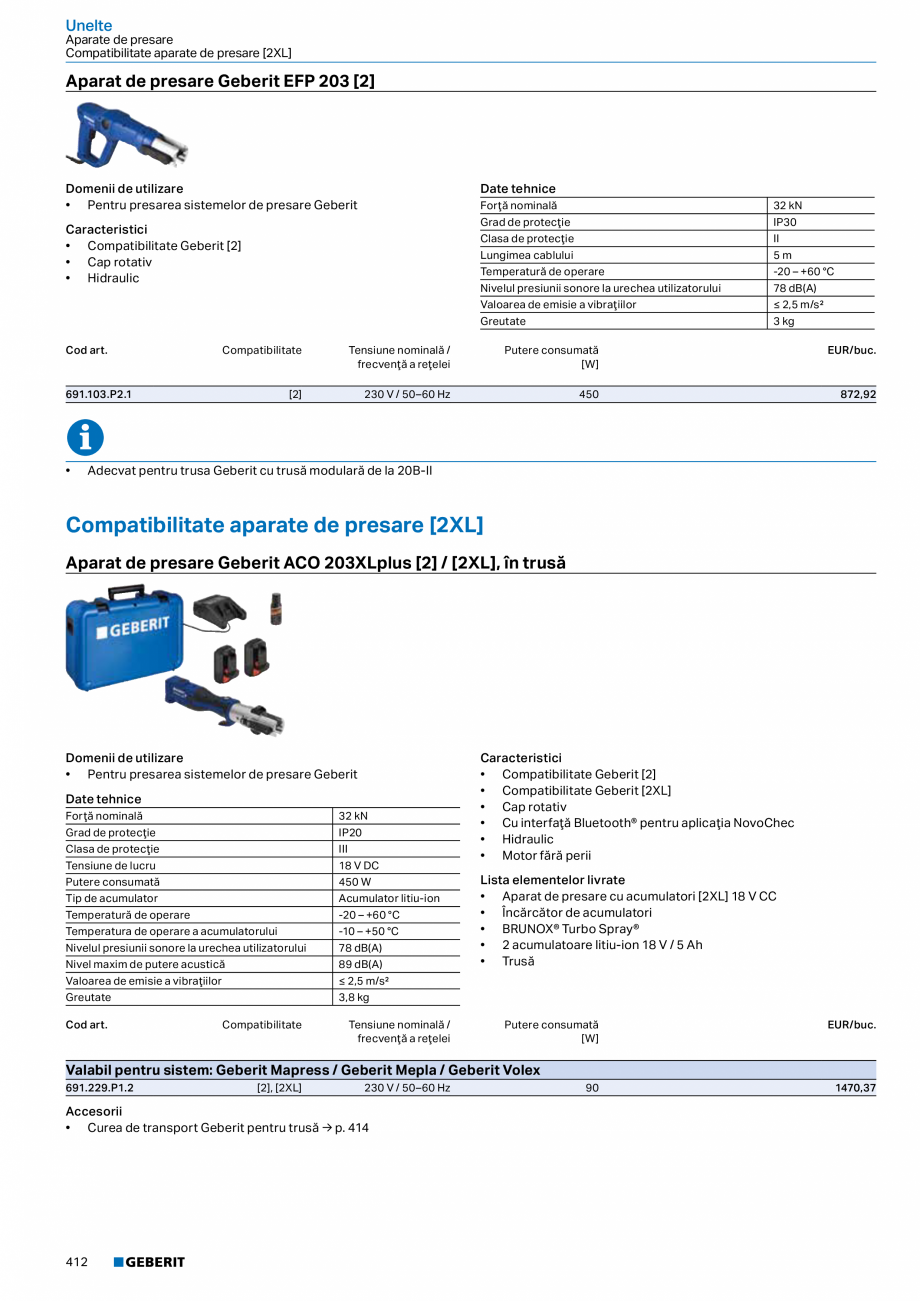 Pagina 411-Catalog GEBERIT - Sisteme de tevi - 2022  Catalog, brosura Romana 44

100 / 50 / 100

108

2

108
...