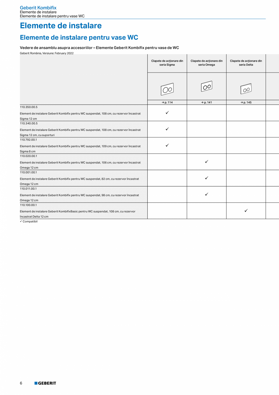 Pagina 5-Catalog GEBERIT - Sisteme sanitare - 2022  Catalog, brosura Romana 5

→ p. 24

→ p. 130

→ p. ...