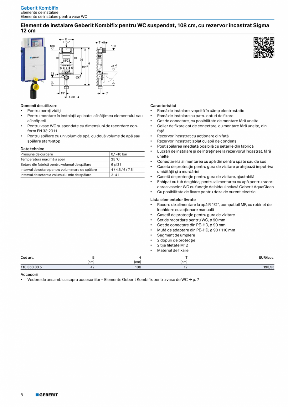Pagina 7-Catalog GEBERIT - Sisteme sanitare - 2022  Catalog, brosura Romana robinet de
închidere cu...