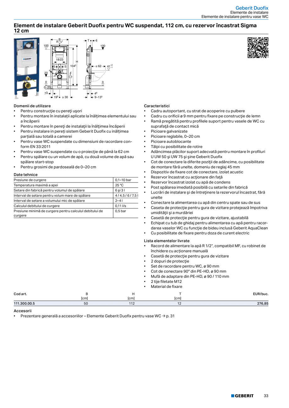 Pagina 32-Catalog GEBERIT - Sisteme sanitare - 2022  Catalog, brosura Romana ibilitate de îndoire
• Furtun ...