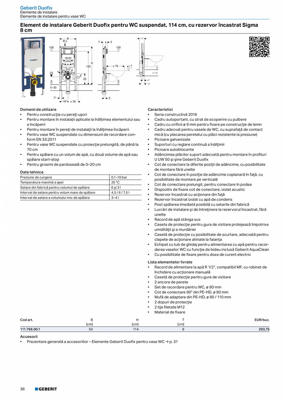Pagina 35-Catalog GEBERIT - Sisteme sanitare - 2022  Catalog, brosura Romana darea senzorului din sifon
la...
