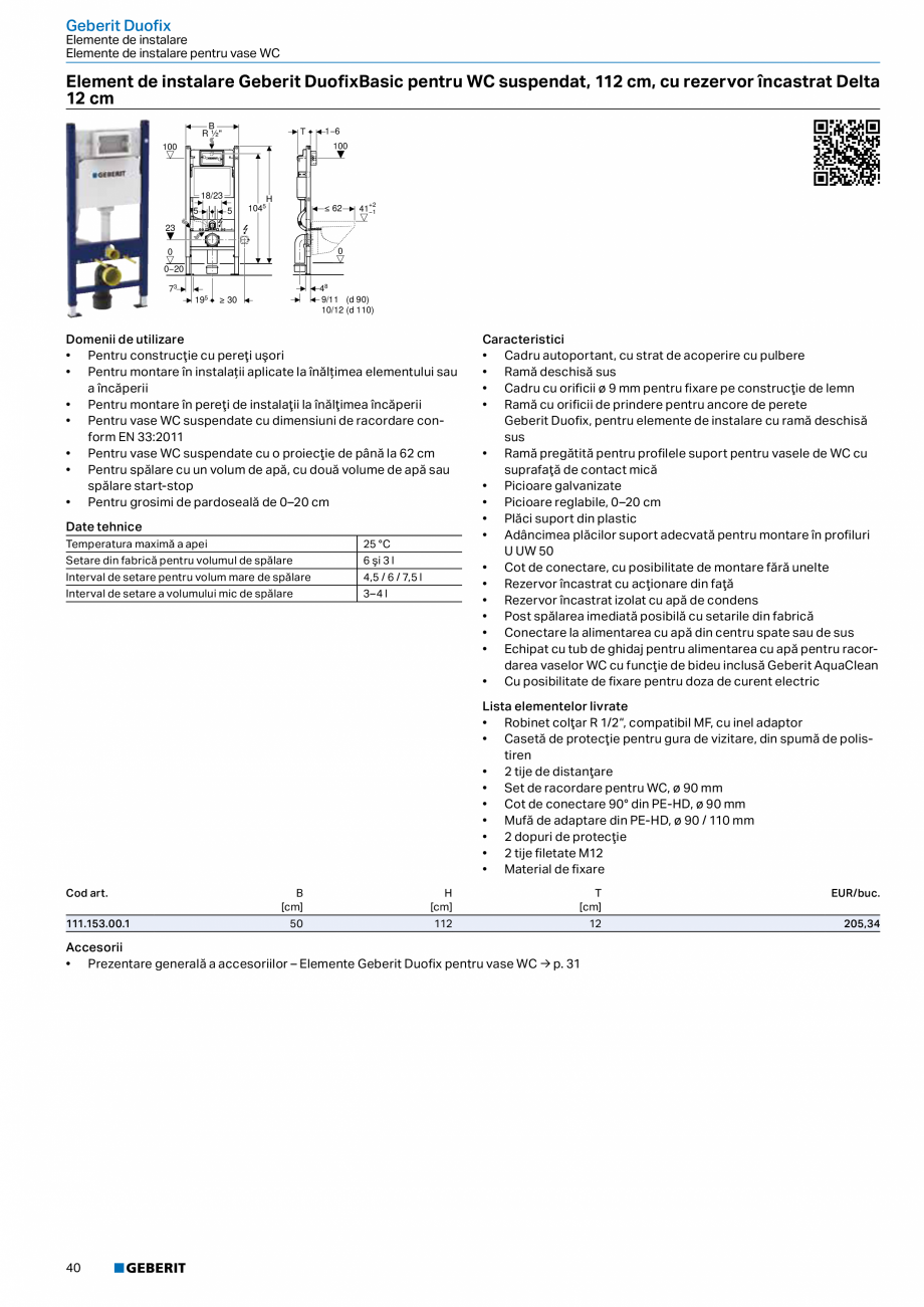 Pagina 39-Catalog GEBERIT - Sisteme sanitare - 2022  Catalog, brosura Romana u structuri de gresie pe podea...