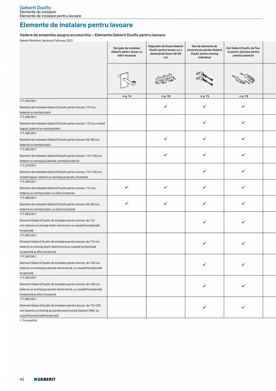 Pagina 41-Catalog GEBERIT - Sisteme sanitare - 2022  Catalog, brosura Romana ru suportul apei reziduale de la ...