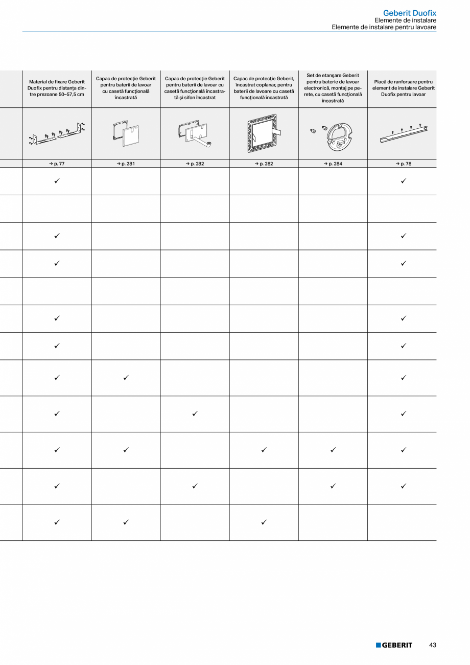 Pagina 42-Catalog GEBERIT - Sisteme sanitare - 2022  Catalog, brosura Romana tegrat
• Material de fixare
...