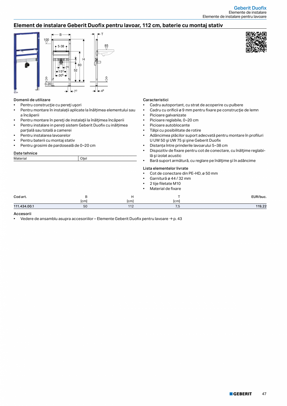 Pagina 46-Catalog GEBERIT - Sisteme sanitare - 2022  Catalog, brosura Romana .  .  .  .  .  .  .  .  .  .  .  ...