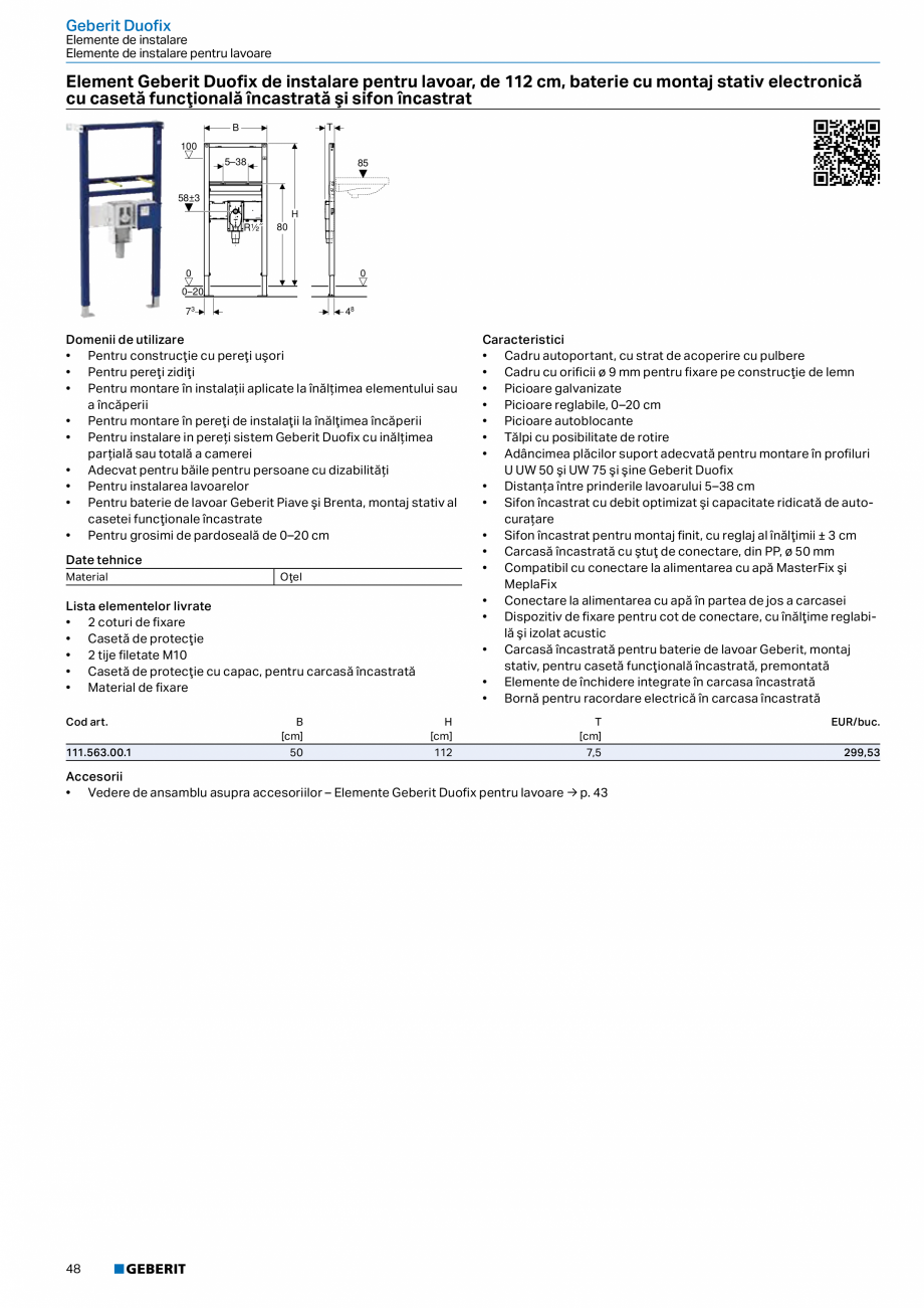 Pagina 47-Catalog GEBERIT - Sisteme sanitare - 2022  Catalog, brosura Romana  Duofix
Pereţi sistem
Sisteme...