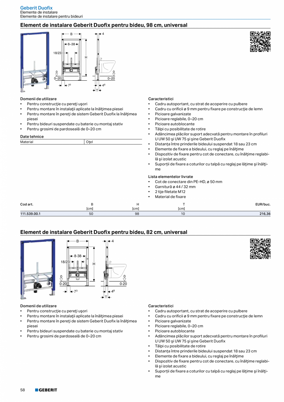 Pagina 57-Catalog GEBERIT - Sisteme sanitare - 2022  Catalog, brosura Romana de protecţie pentru cutia de...