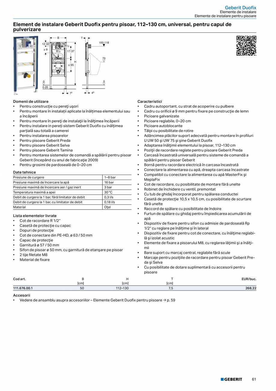Pagina 60-Catalog GEBERIT - Sisteme sanitare - 2022  Catalog, brosura Romana ru doza de curent electric
Lista ...
