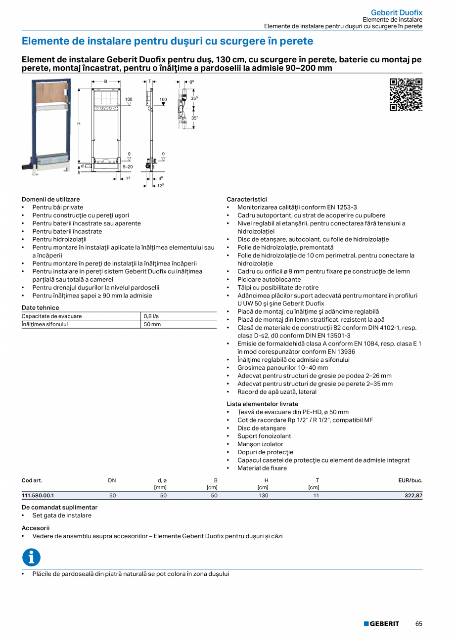 Pagina 64-Catalog GEBERIT - Sisteme sanitare - 2022  Catalog, brosura Romana Geberit Duofix

Elemente de...