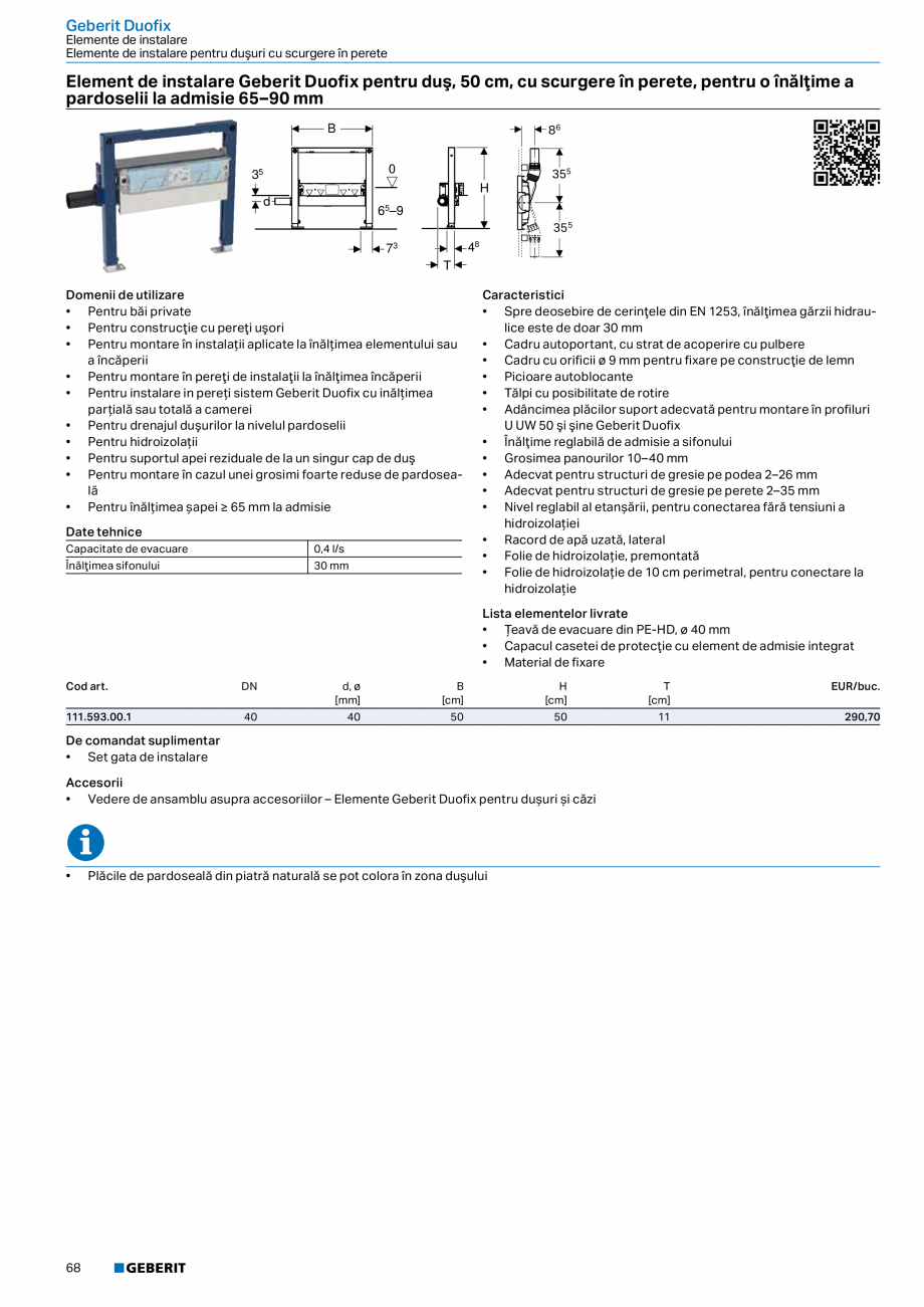 Pagina 67-Catalog GEBERIT - Sisteme sanitare - 2022  Catalog, brosura Romana tru racordarea vaselor WC cu...