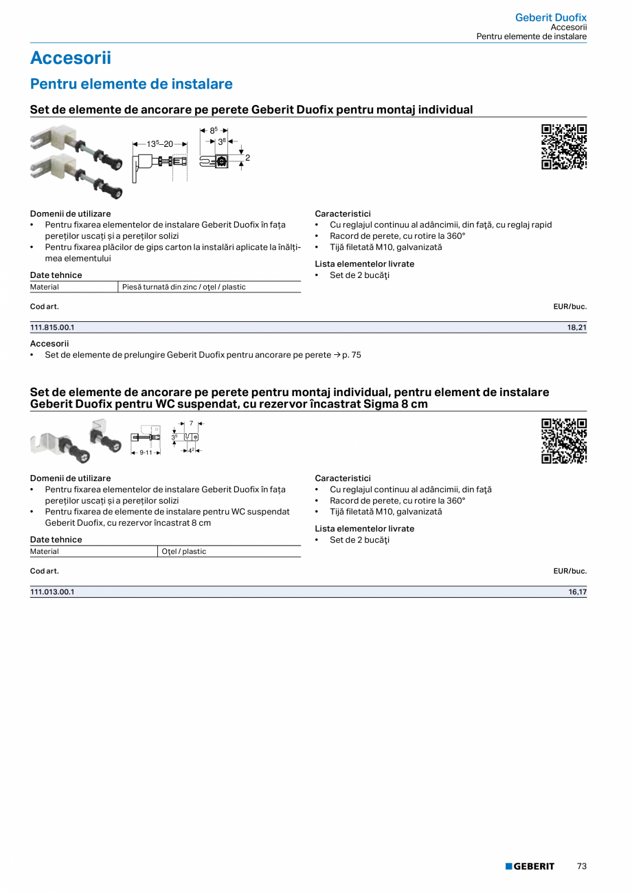 Pagina 72-Catalog GEBERIT - Sisteme sanitare - 2022  Catalog, brosura Romana mului mic de spălare

2–4 l
...