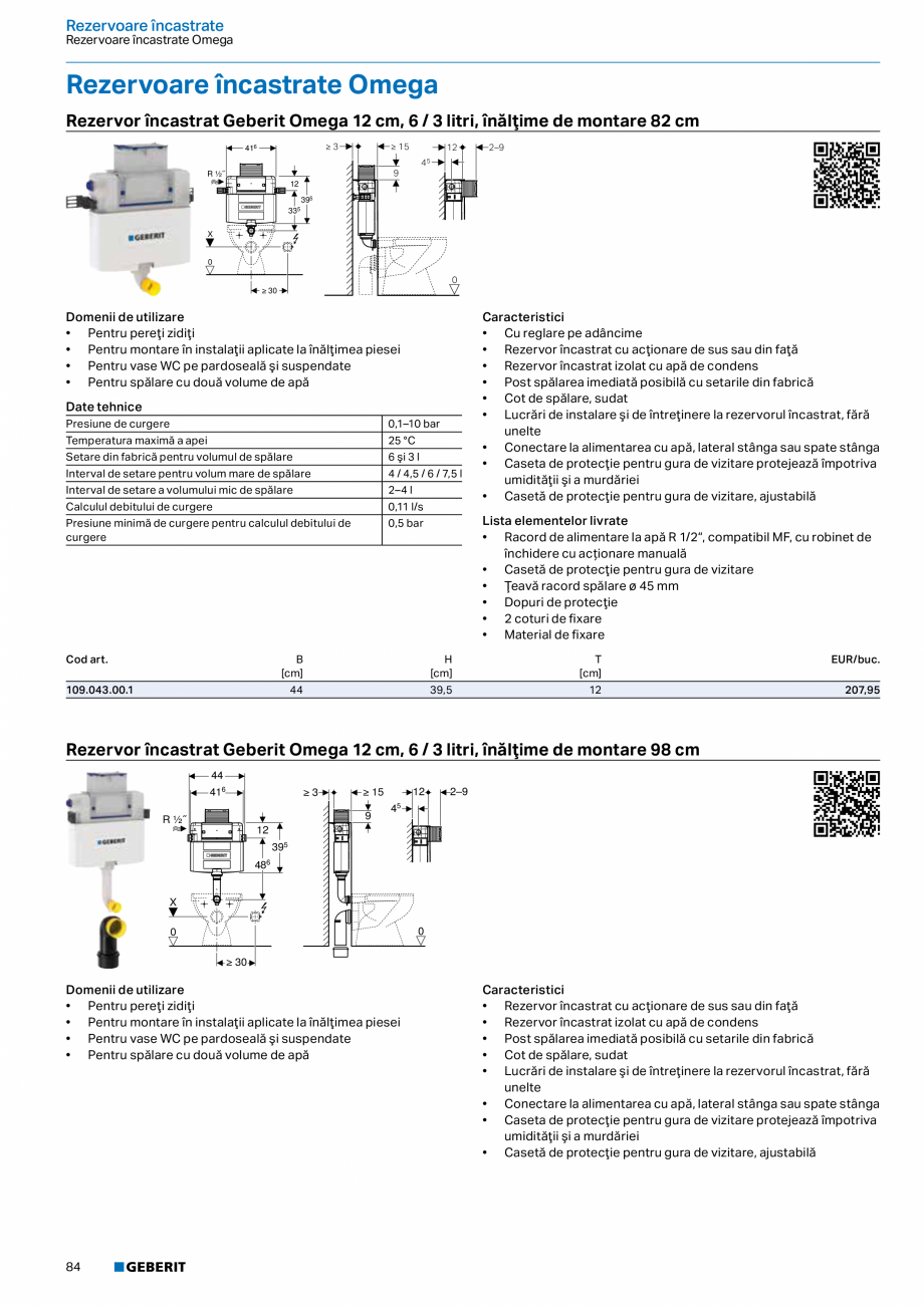 Pagina 83-Catalog GEBERIT - Sisteme sanitare - 2022  Catalog, brosura Romana e instalare pentru vase WC

41
...