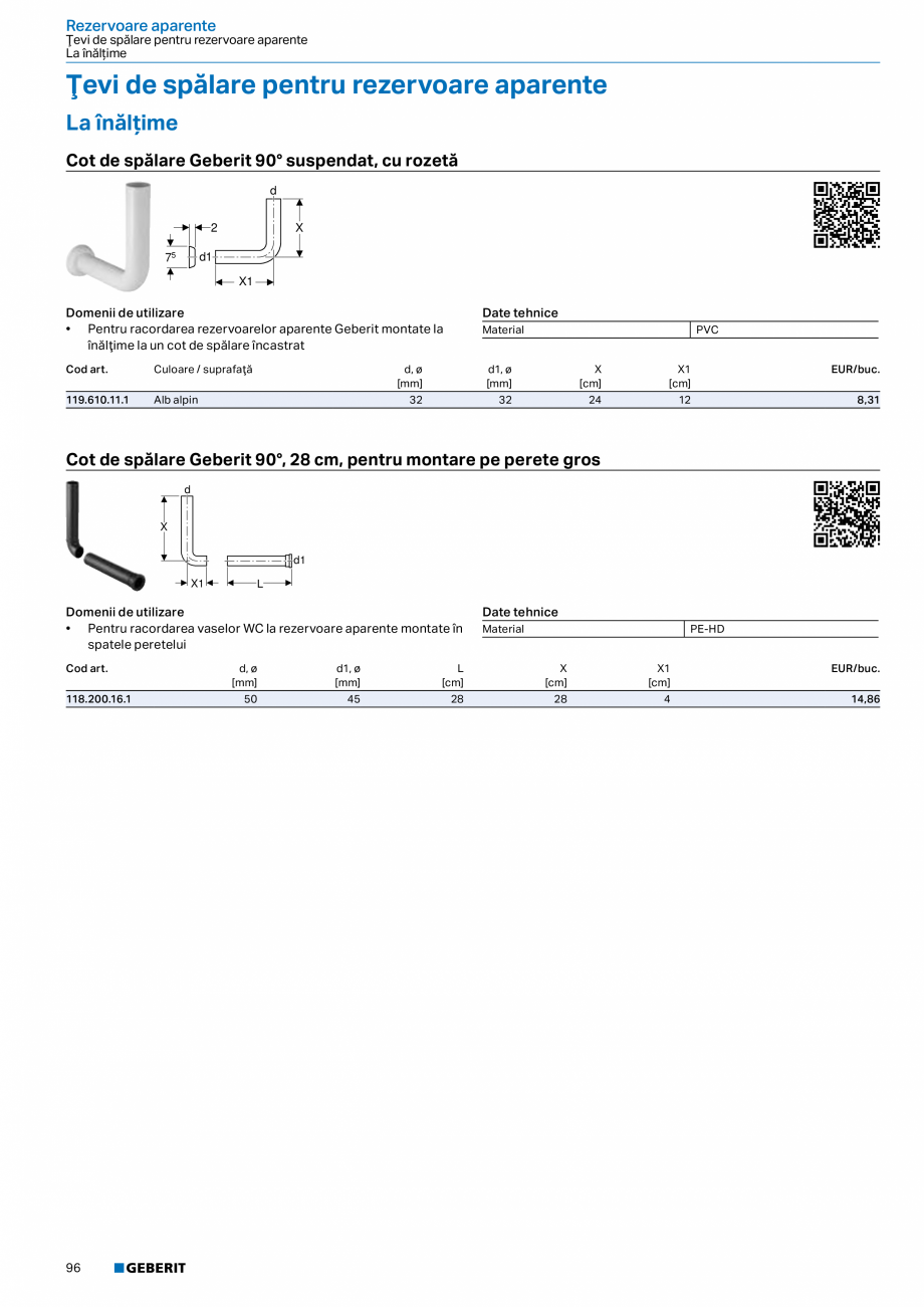 Pagina 95-Catalog GEBERIT - Sisteme sanitare - 2022  Catalog, brosura Romana e cu pereţi uşori
• Pentru...