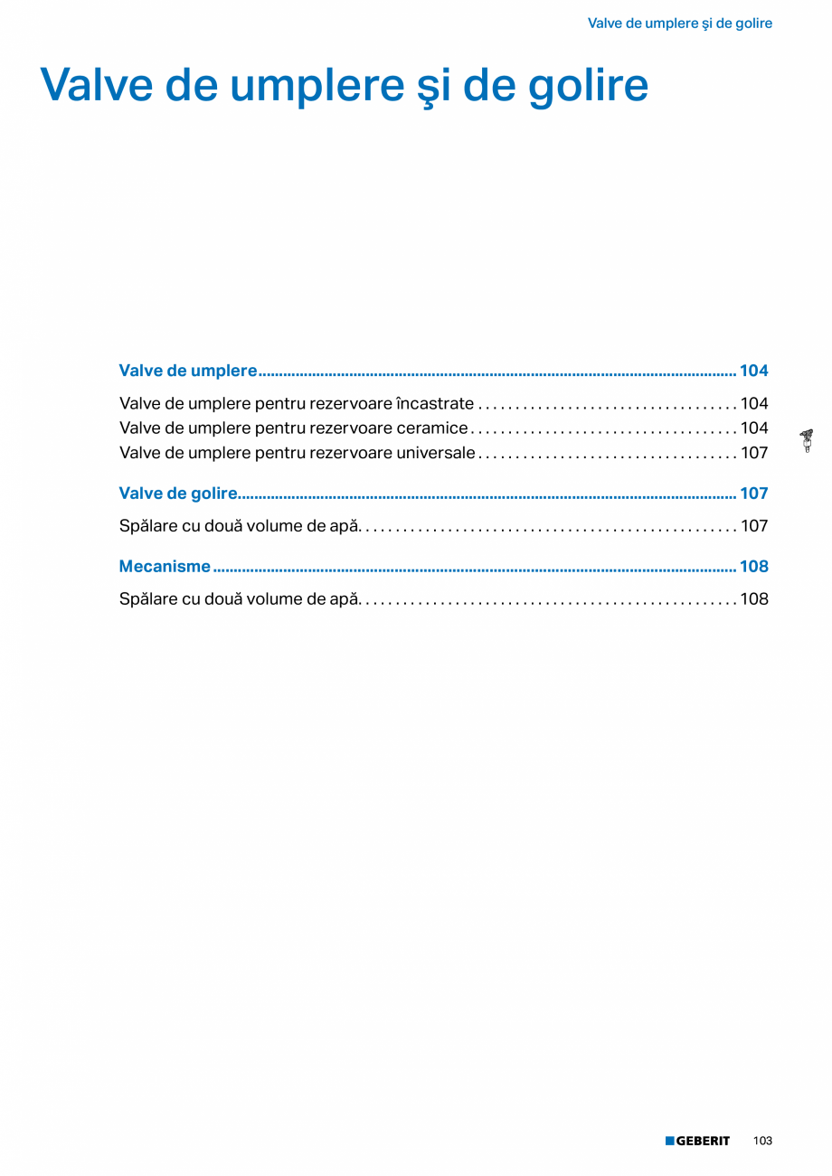 Pagina 102-Catalog GEBERIT - Sisteme sanitare - 2022  Catalog, brosura Romana zolat acustic
• Bară suport...