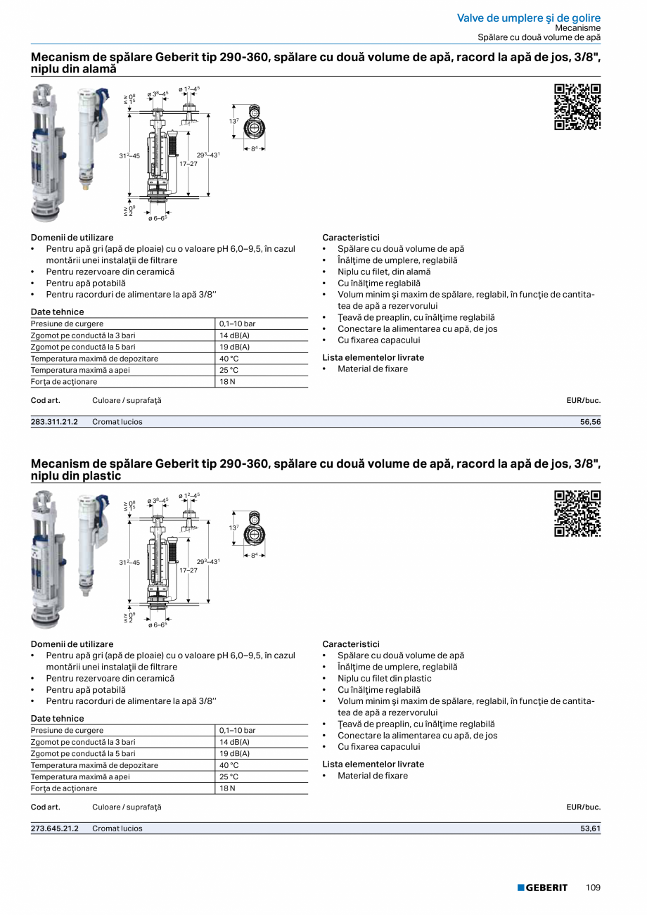 Pagina 108-Catalog GEBERIT - Sisteme sanitare - 2022  Catalog, brosura Romana ibil cu conectare la alimentarea ...