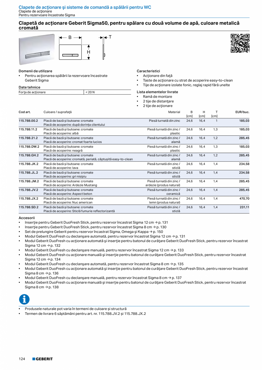 Pagina 123-Catalog GEBERIT - Sisteme sanitare - 2022  Catalog, brosura Romana l, premontat
• Cu tub de ghidaj...