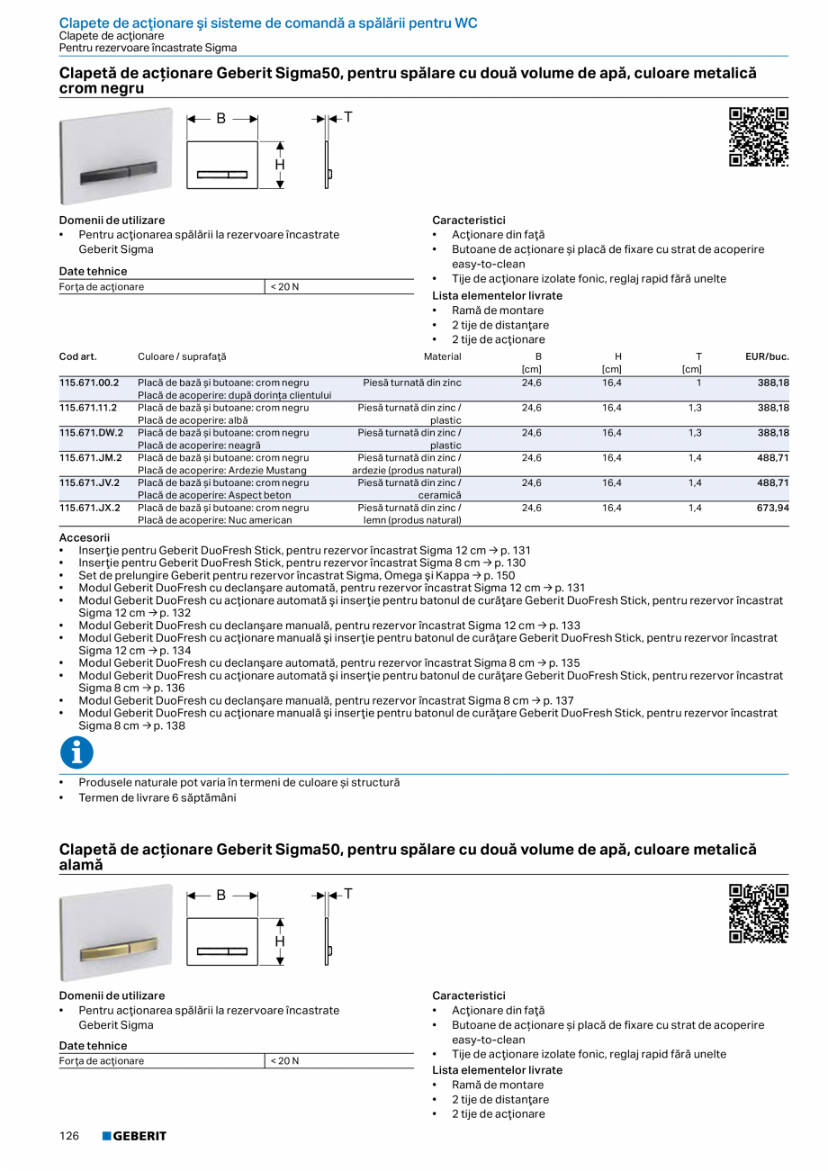 Pagina 125-Catalog GEBERIT - Sisteme sanitare - 2022  Catalog, brosura Romana aximă de încercare la apă

16 ...