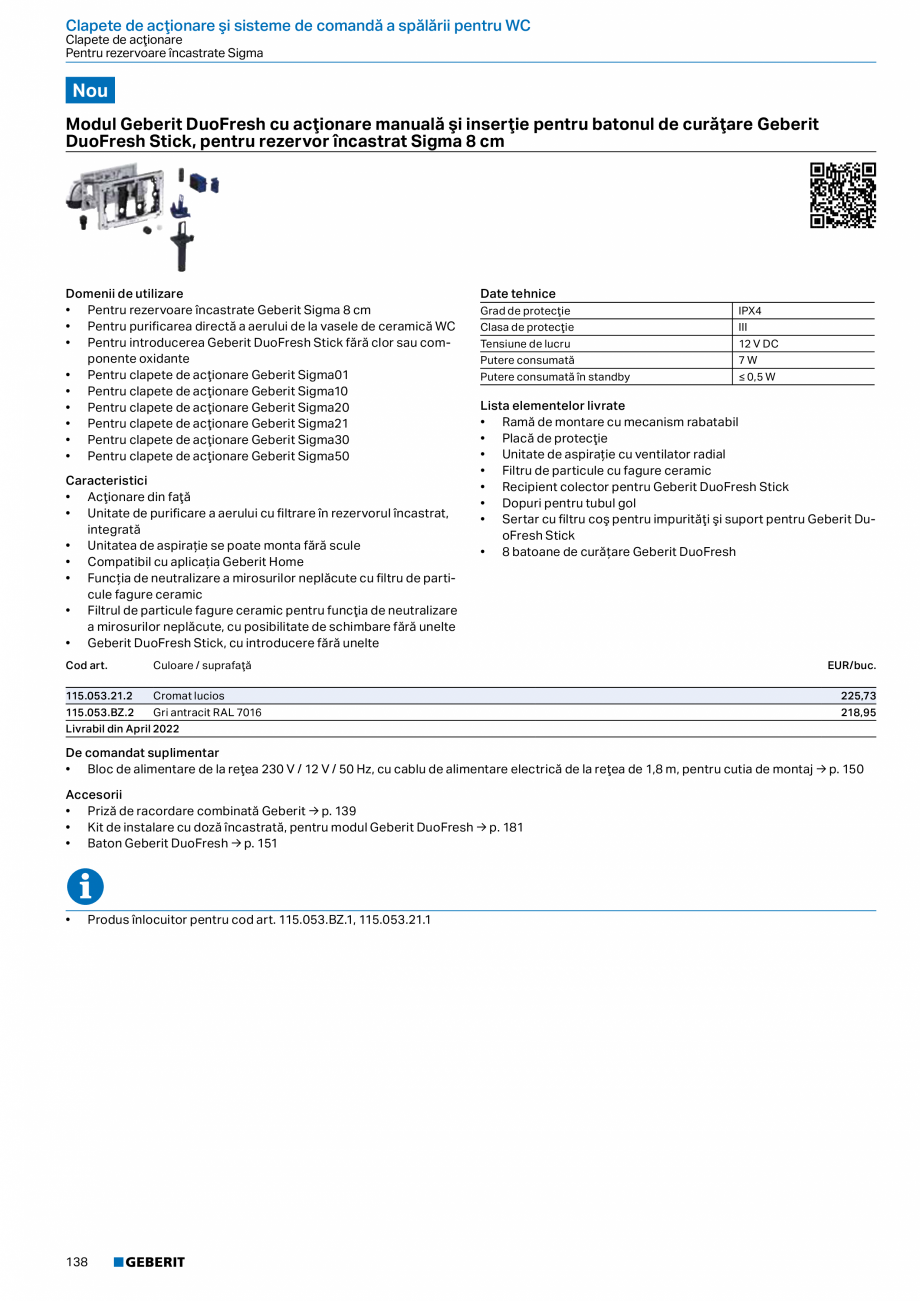 Pagina 137-Catalog GEBERIT - Sisteme sanitare - 2022  Catalog, brosura Romana isie 90–200 mm
7

%

86


...