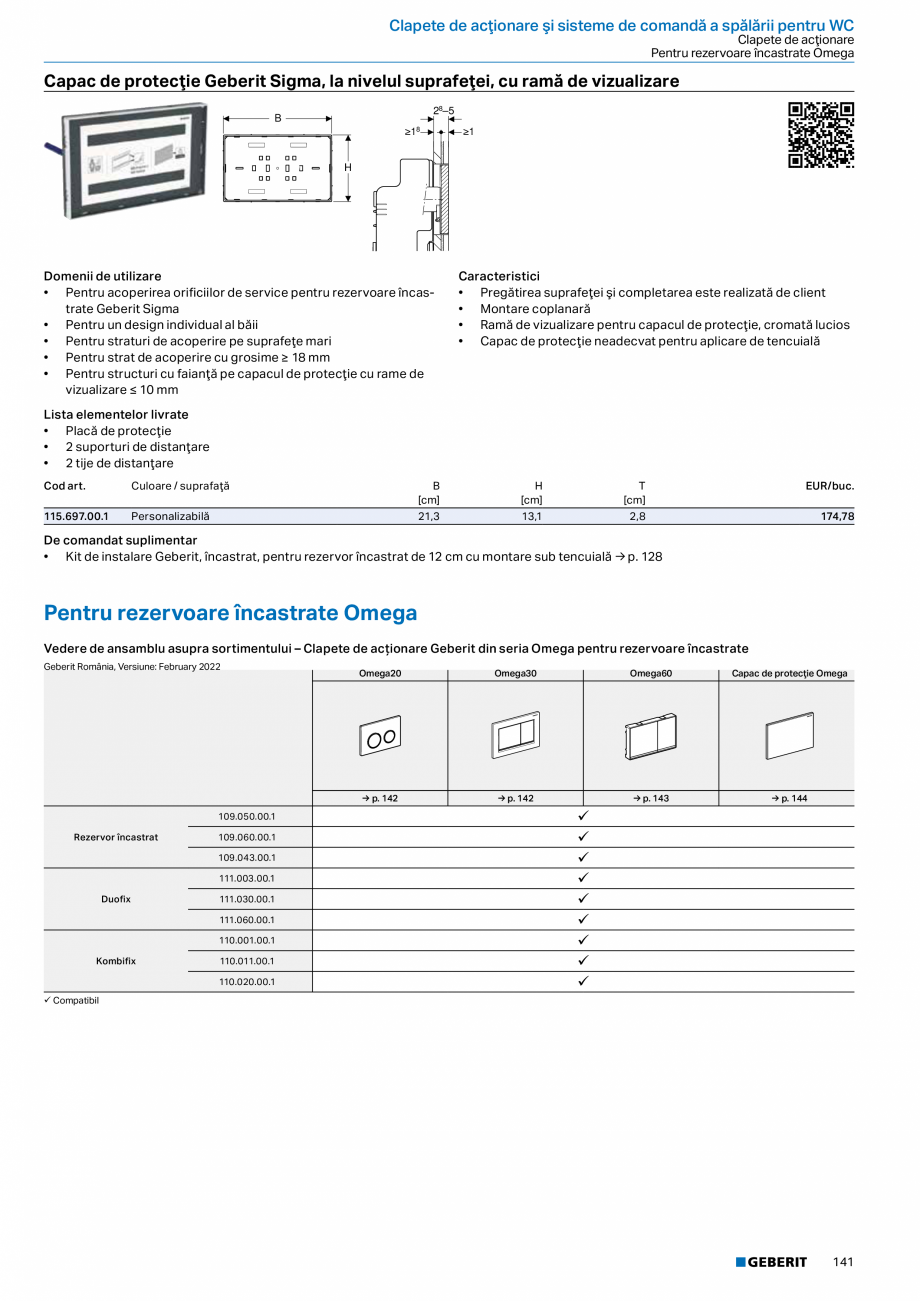 Pagina 140-Catalog GEBERIT - Sisteme sanitare - 2022  Catalog, brosura Romana ale de la un singur cap de duş...