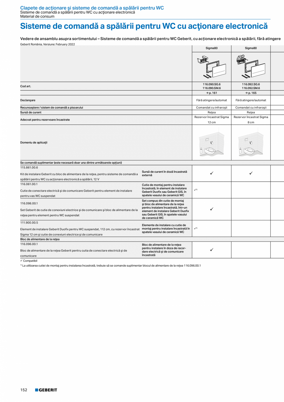 Pagina 151-Catalog GEBERIT - Sisteme sanitare - 2022  Catalog, brosura Romana  consolă

Nou
Placă de montare ...