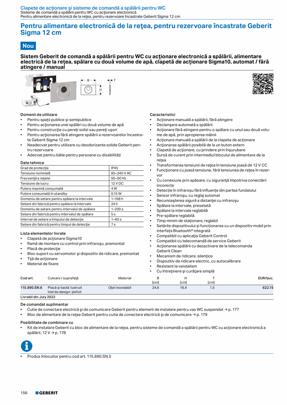 Pagina 155-Catalog GEBERIT - Sisteme sanitare - 2022  Catalog, brosura Romana il din April 2022

De comandat...
