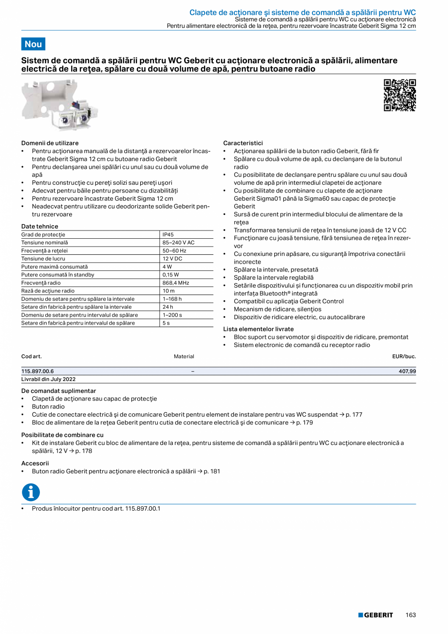 Pagina 162-Catalog GEBERIT - Sisteme sanitare - 2022  Catalog, brosura Romana  de exemplu, dulapuri cu oglinzi
...