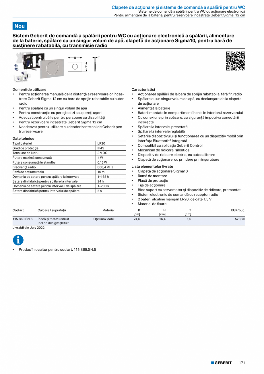 Pagina 170-Catalog GEBERIT - Sisteme sanitare - 2022  Catalog, brosura Romana ........ 87

81

Rezervoare...