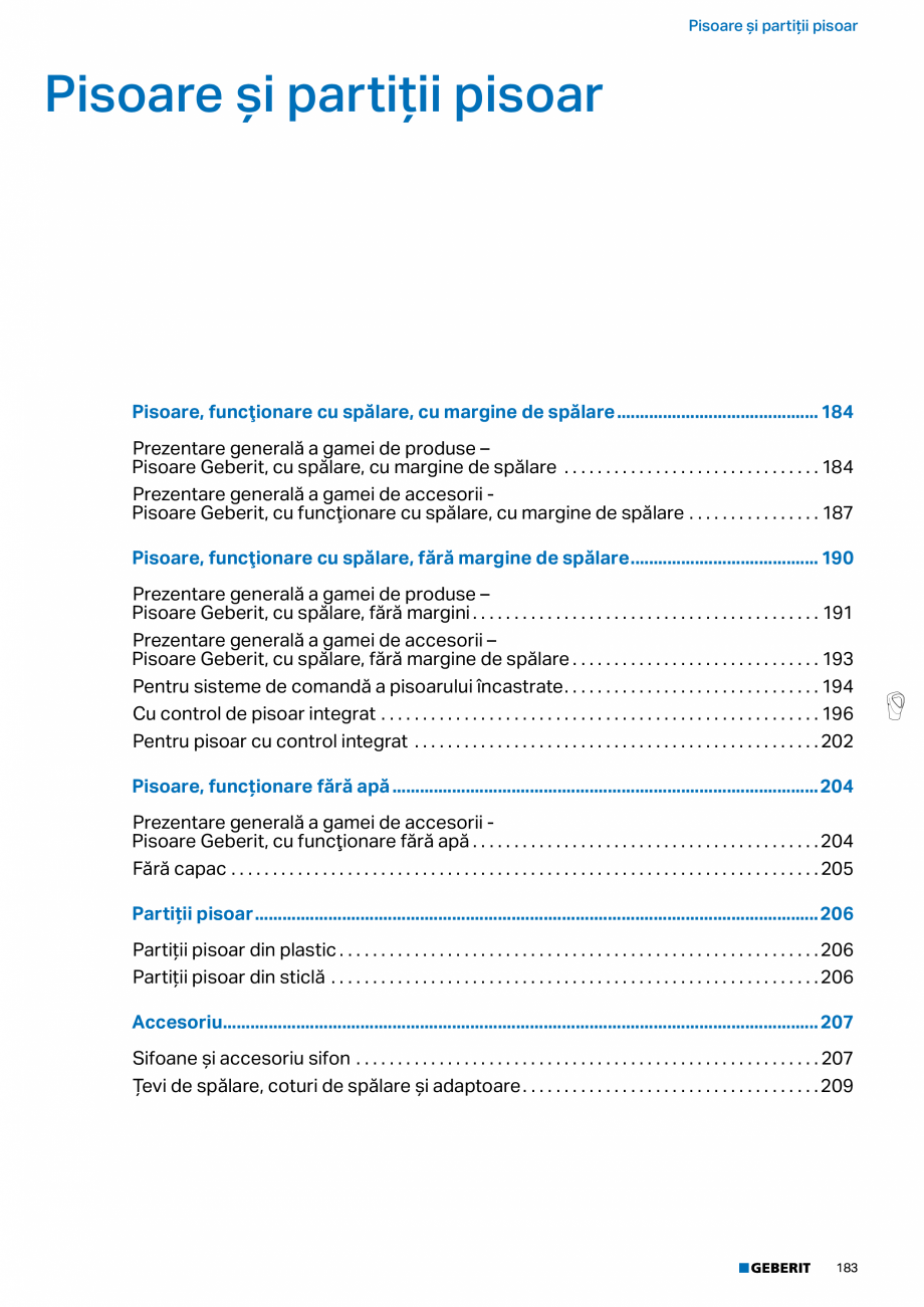 Pagina 182-Catalog GEBERIT - Sisteme sanitare - 2022  Catalog, brosura Romana al

Thermoplastic / steel / brass...