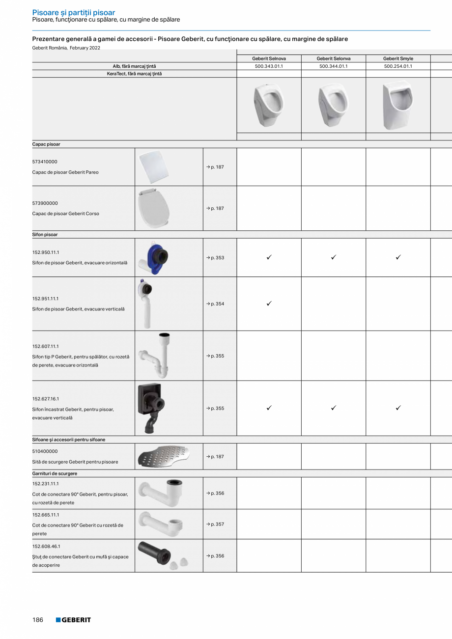 Pagina 185-Catalog GEBERIT - Sisteme sanitare - 2022  Catalog, brosura Romana obloc
Rezervor aparent Geberit...