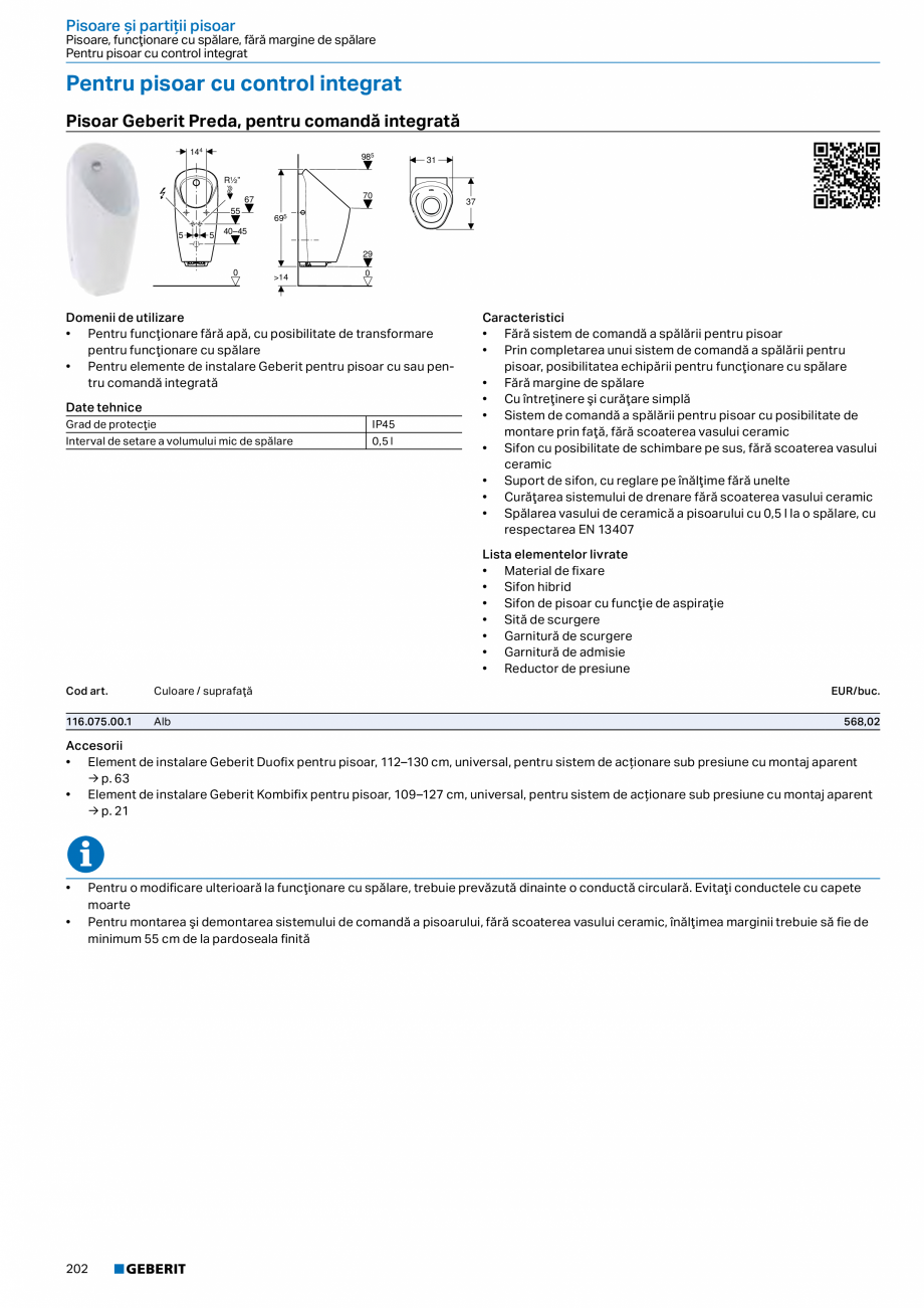Pagina 201-Catalog GEBERIT - Sisteme sanitare - 2022  Catalog, brosura Romana aparente

Ţevi de spălare...