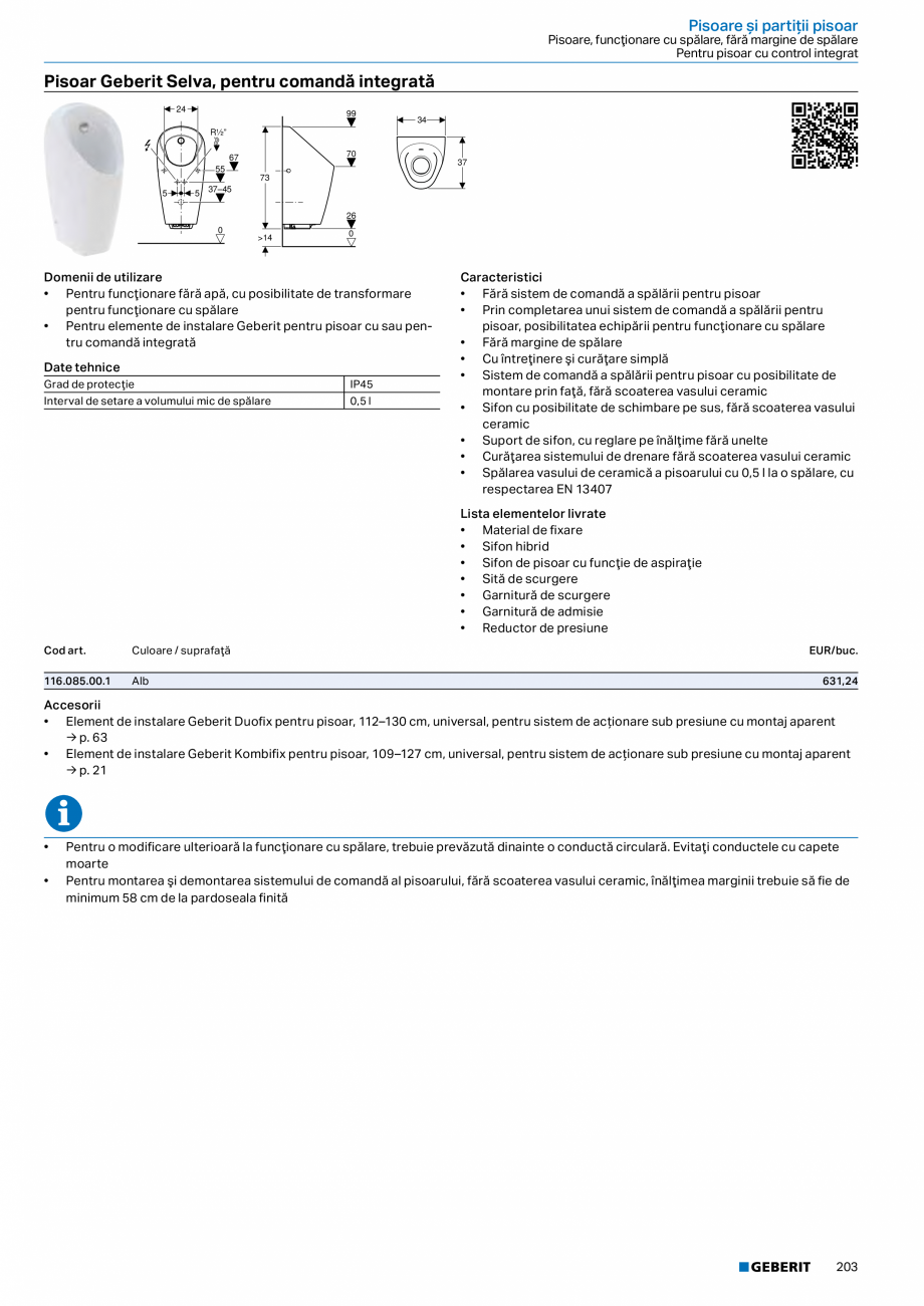 Pagina 202-Catalog GEBERIT - Sisteme sanitare - 2022  Catalog, brosura Romana ate tehnice
Material

PVC

Cod...