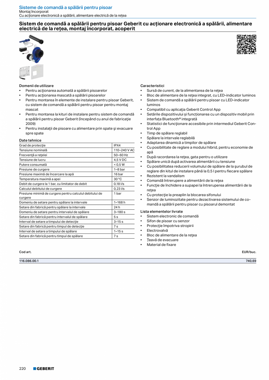 Pagina 219-Catalog GEBERIT - Sisteme sanitare - 2022  Catalog, brosura Romana 109

Valve de umplere şi de...