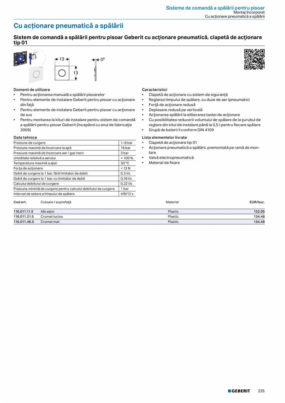 Pagina 224-Catalog GEBERIT - Sisteme sanitare - 2022  Catalog, brosura Romana ....................................