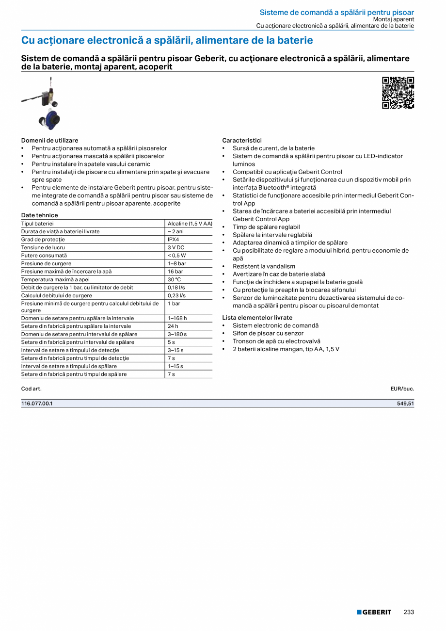 Pagina 232-Catalog GEBERIT - Sisteme sanitare - 2022  Catalog, brosura Romana  DuoFresh Stick, pentru rezervor ...