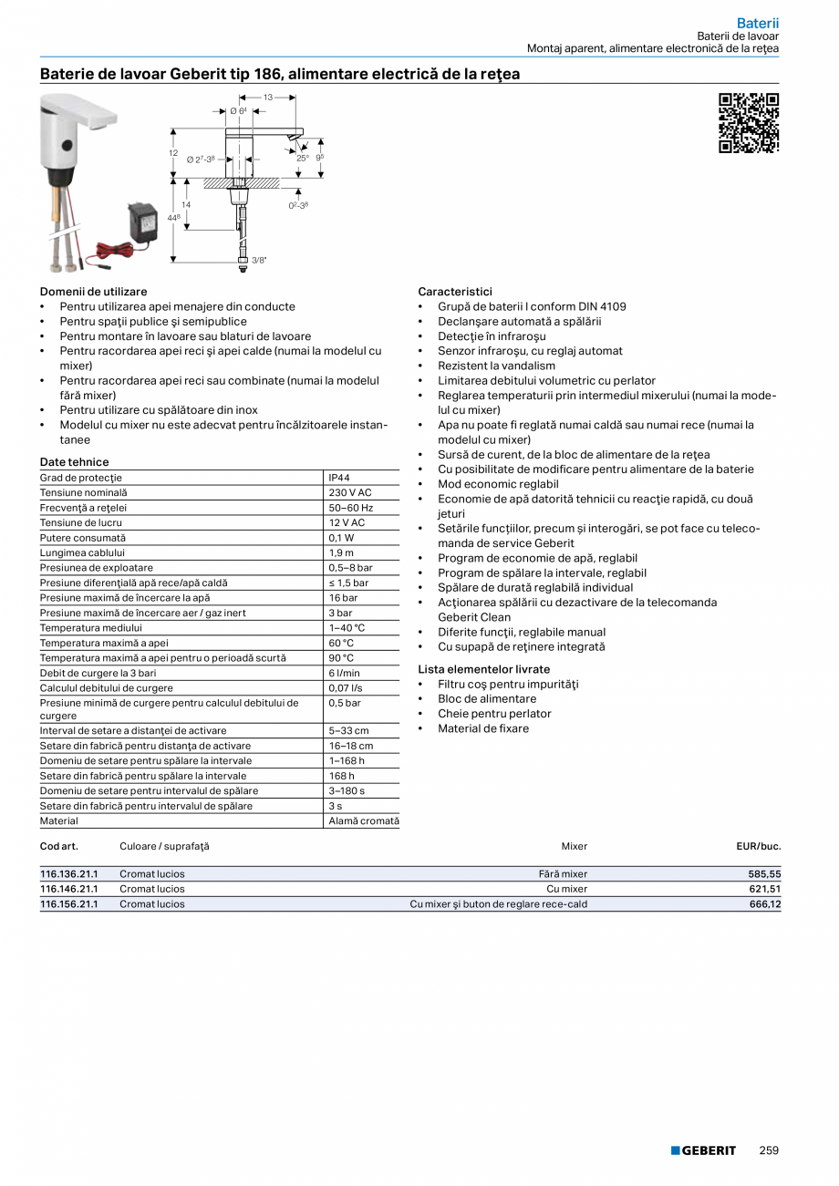 Pagina 258-Catalog GEBERIT - Sisteme sanitare - 2022  Catalog, brosura Romana e prelungire Geberit pentru...