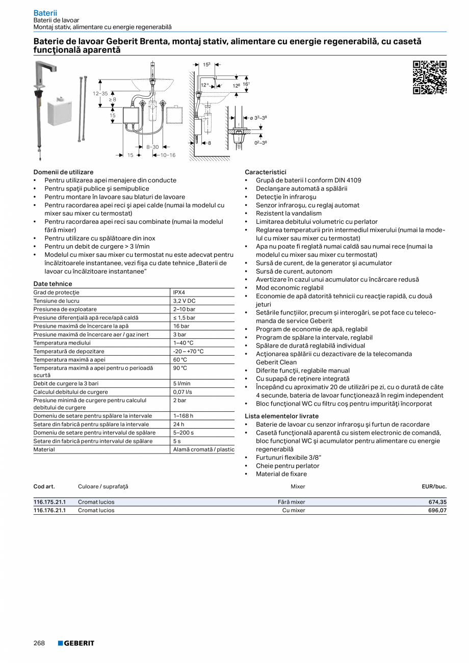 Pagina 267-Catalog GEBERIT - Sisteme sanitare - 2022  Catalog, brosura Romana plastic

24,6

16,4

1,3

388,18
...
