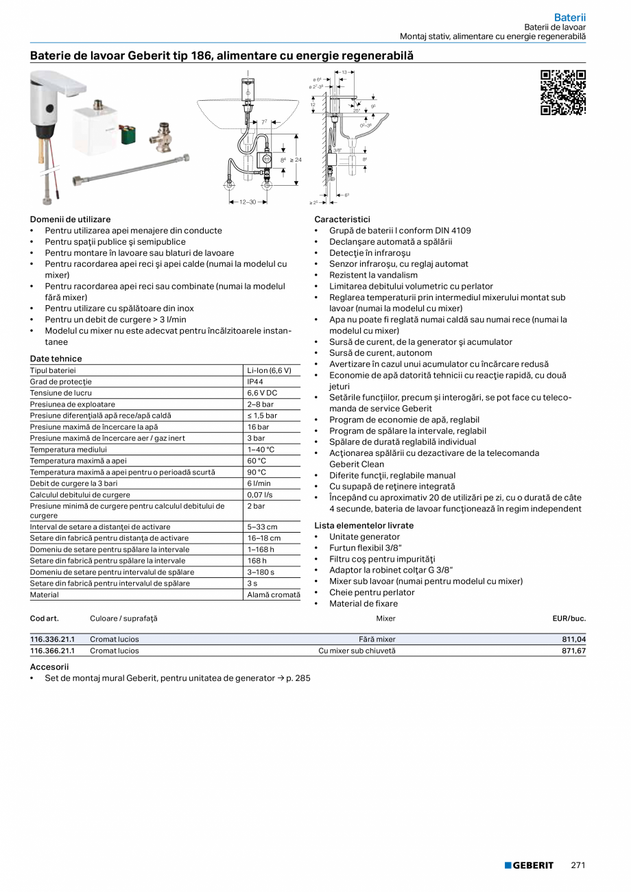 Pagina 270-Catalog GEBERIT - Sisteme sanitare - 2022  Catalog, brosura Romana  curăţare Geberit DuoFresh...