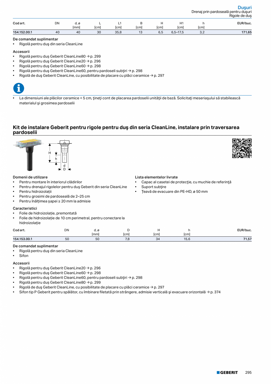 Pagina 294-Catalog GEBERIT - Sisteme sanitare - 2022  Catalog, brosura Romana  funcţia de neutralizare
a...