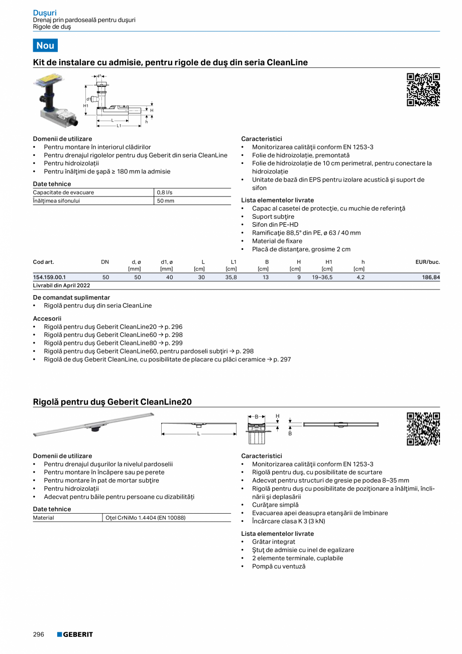 Pagina 295-Catalog GEBERIT - Sisteme sanitare - 2022  Catalog, brosura Romana ţare Geberit
DuoFresh Stick,...
